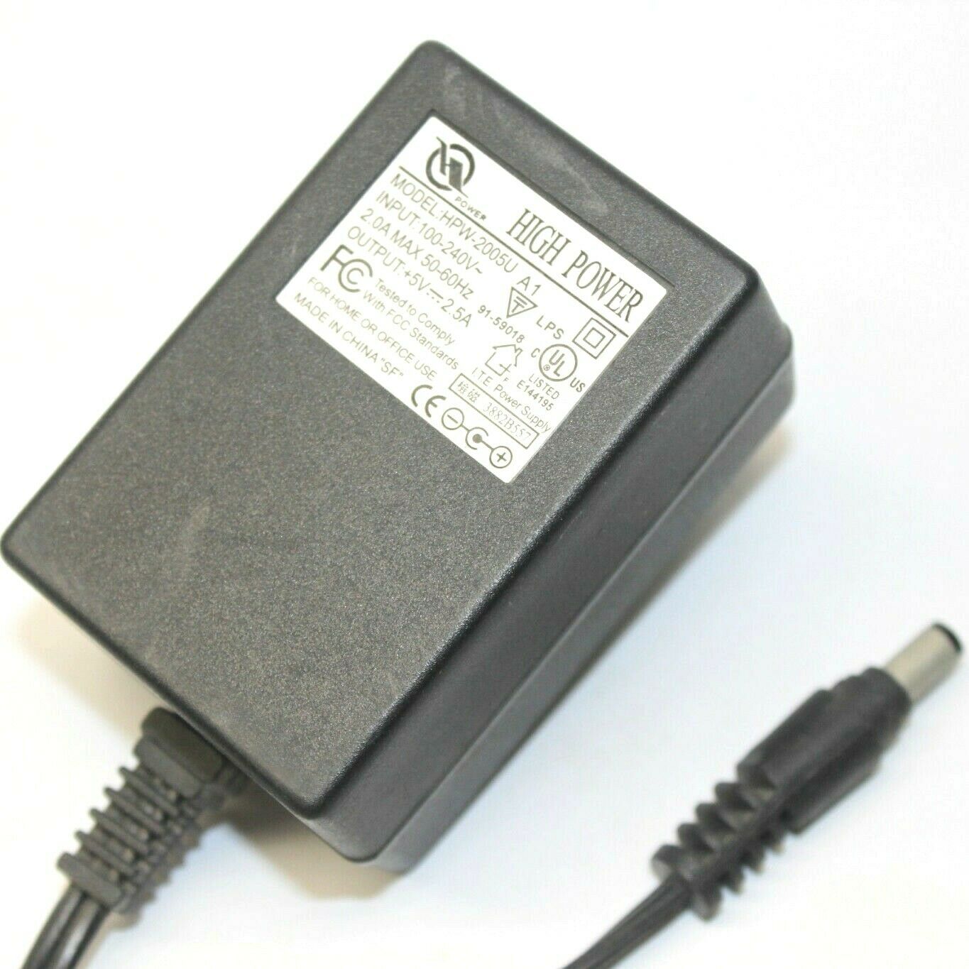 New High Power HPW-2005U Power Supply DC 5V 2.5A Adapter - Click Image to Close